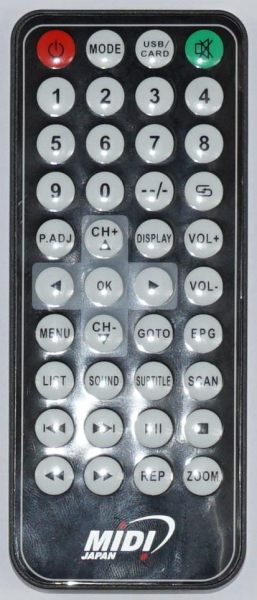 Replacement remote control for Midi MD-7450