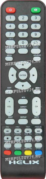 Replacement remote control for Nordstar NSTV-3202
