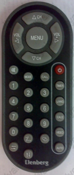 Replacement remote control for Elenberg TV-507
