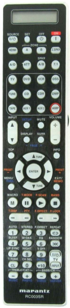 Replacement remote control for Marantz SR6003