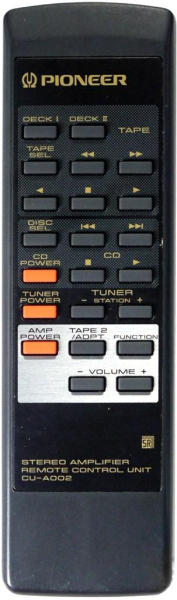 Replacement remote control for Pioneer A-302R