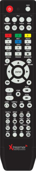 Replacement remote control for Xtreamer SIDEWINDER2