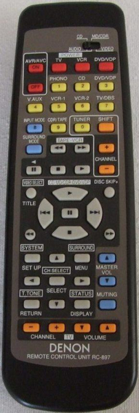 Replacement remote control for Denon AVR-1802