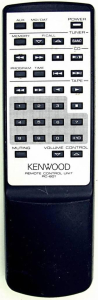 Replacement remote control for Kenwood T-601