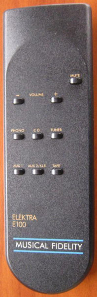 Replacement remote control for Musical Fidelity X-DAC