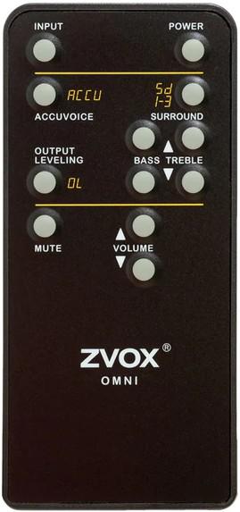 Replacement remote control for Zvox OMNI