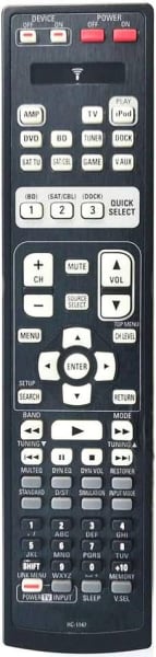 Replacement remote control for Denon AVR-591
