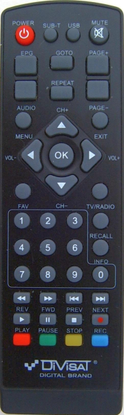Replacement remote control for Digital Box HDT-555