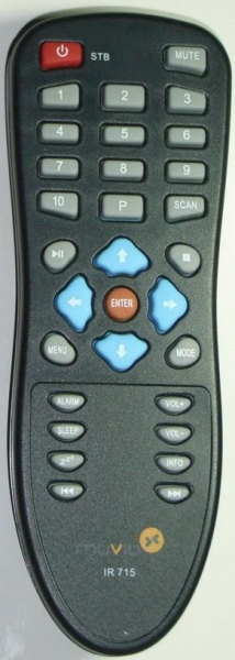 Replacement remote control for Muvid IR715-2