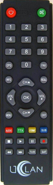 Replacement remote control for Uclan B6METAL