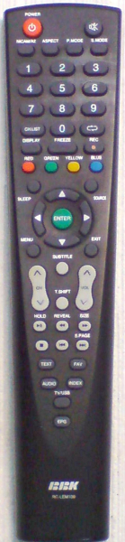 Replacement remote control for Bbk 43LEM-1007-FT2C