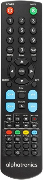 Replacement remote control for Alphatronics SL-22DSB-I+