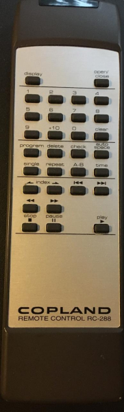Replacement remote control for Musical Fidelity ELEKTRA E600