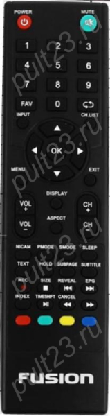 Replacement remote control for Fusion FLTV-32T22