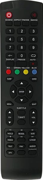 Replacement remote control for Trevi LTV1601S