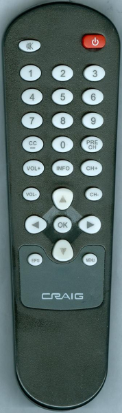 Replacement remote for Craig CVD506