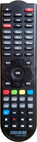 Replacement remote control for I-set 1600HD-CI