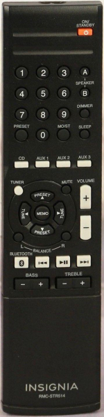 Replacement remote for Insignia RMC-STR514, NS-STR514, NS-STR514C