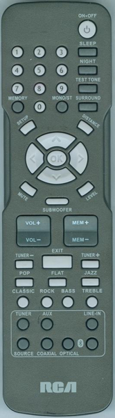 Replacement remote for Rca RT2781HB