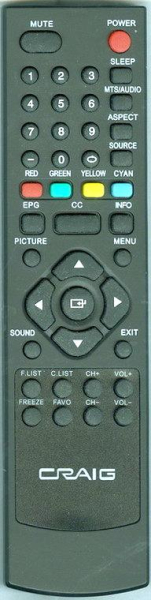 Replacement remote for Craig CLC501, CLC503