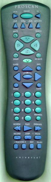 Replacement remote for Proscan PSVR72, PSVR73, PSVR75, PSVR71
