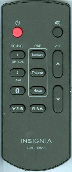 Replacement remote for Insignia RMC-SB515, RMCSB515, NSSB515