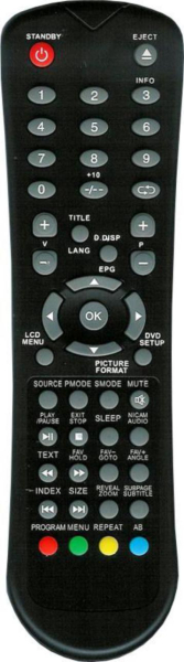 Replacement remote control for Mitsai 22UMTS10