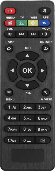 Replacement remote control for Smart TV Box MXV Q7