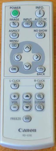 Replacement remote control for Canon LV-7365