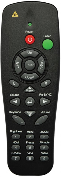 Replacement remote control for Optoma DS316L