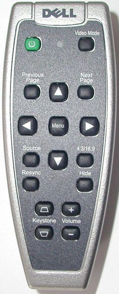 Replacement remote control for Dell 1100MP