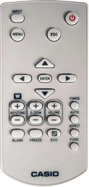 Replacement remote control for Casio XJ-V1