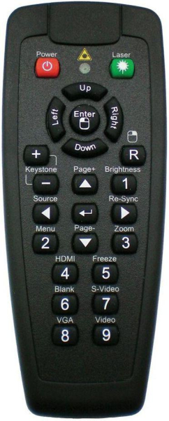 Replacement remote control for Optoma BR-5021L