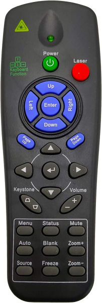 Replacement remote control for Viewsonic A-00005409