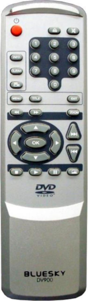 Replacement remote control for Bluesky DVD800
