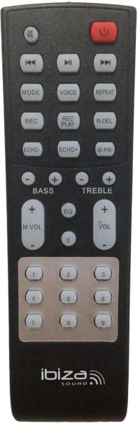Replacement remote control for Ibiza Sound SPLBOX100