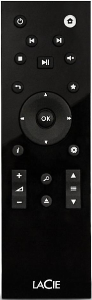 Replacement remote control for Lacie LA CINEMA PLAY HD