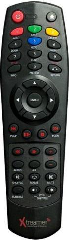 Replacement remote control for Xtreamer SIDE WINDER