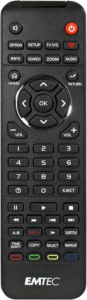 Replacement remote control for Emtec MOVIE CUBE V8000H