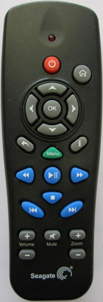 Replacement remote control for Seagate FREEAGENT GO FLEX TV