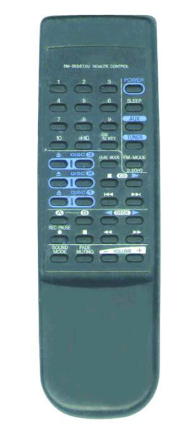 Replacement remote control for JVC RM-SED5TU