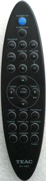 Replacement remote control for Teac/teak RC-1265