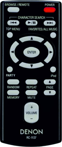 Replacement remote control for Denon ASD-511