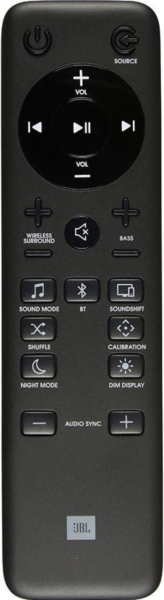 Replacement remote for Jbl WIR119001-4301, BAR-5.1, BAR 5.1