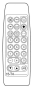 Replacement remote control for Sharp RRMC-G0121C-ESA-2