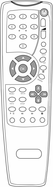Replacement remote control for Motorola VIP1910-9