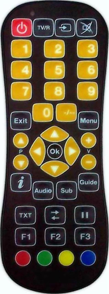 Replacement remote control for Televes ZAS-HD COMBO