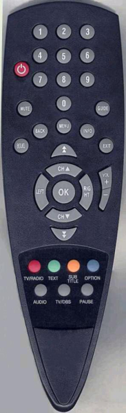 Replacement remote control for Konig DVB-DFTA12