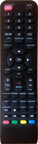 Replacement remote control for Continental Edison CELED55UHDB7