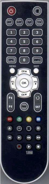 Replacement remote control for Boston DVB4600